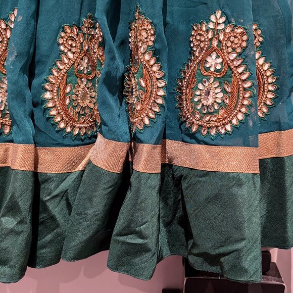 Green Anarkali - Picture 1 of 6